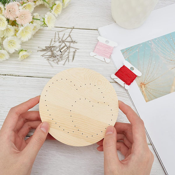 Hjerte String Art Kit Craft Cupcake Alle nødvendige tilbehør og ramme til voksne Craft Kit Art Proj