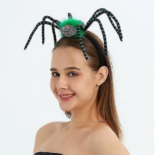 Halloween Spider Headband Festival Funny Party Costume Supplies(green) ( )