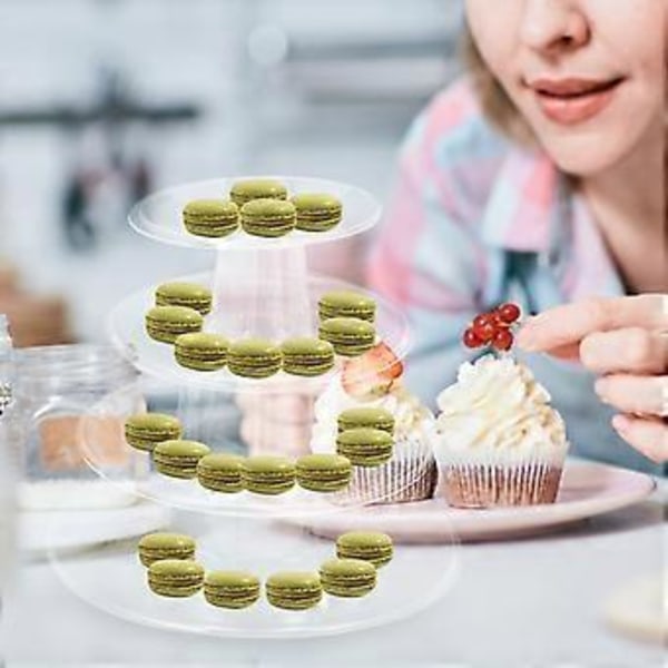 Bröllopskylare Desserttorn Macaron Presentförpackning Macaron Displayhylla Macaron Displayställ