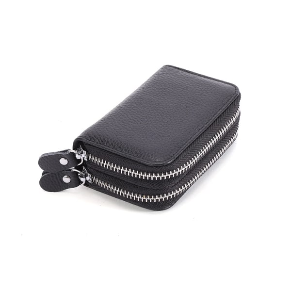 Leather Credit Card Holder, RFID Protection 14 Compartments Credi