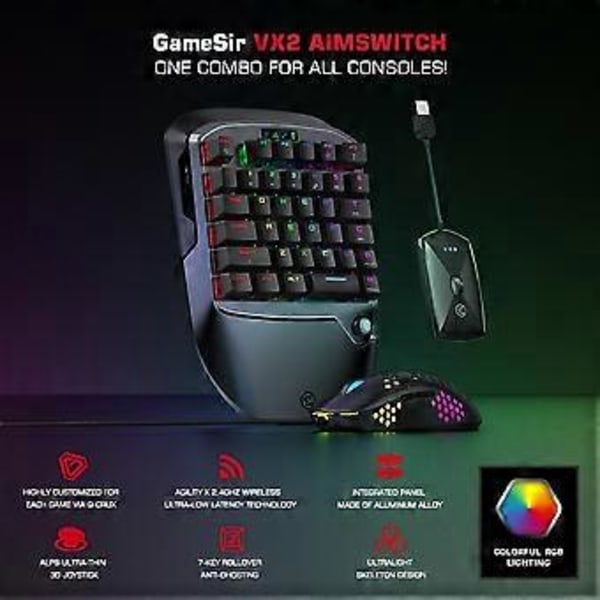 GameSir VX2 AimSiwtch Langaton Pelikirjoitin ja Hiirisetti