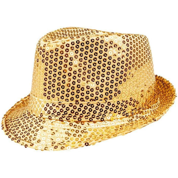 Paljetthatt, unisex, discooutfit, discoaccessoar, karneval, kostym