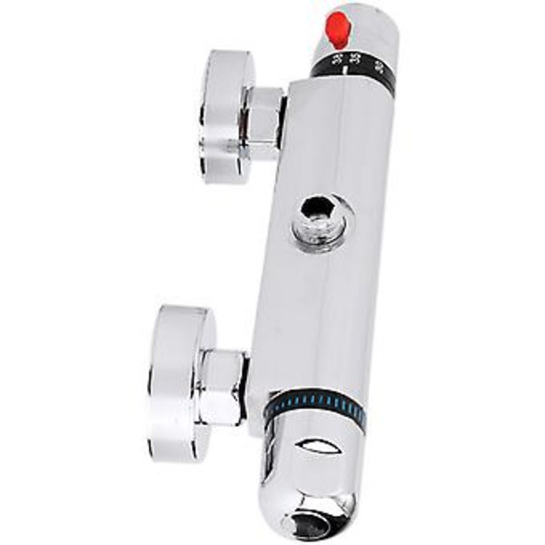 Termostatisk Dusj Armatur Blandingsventil 8-85 Grader Veggmontert for Bad 170mm