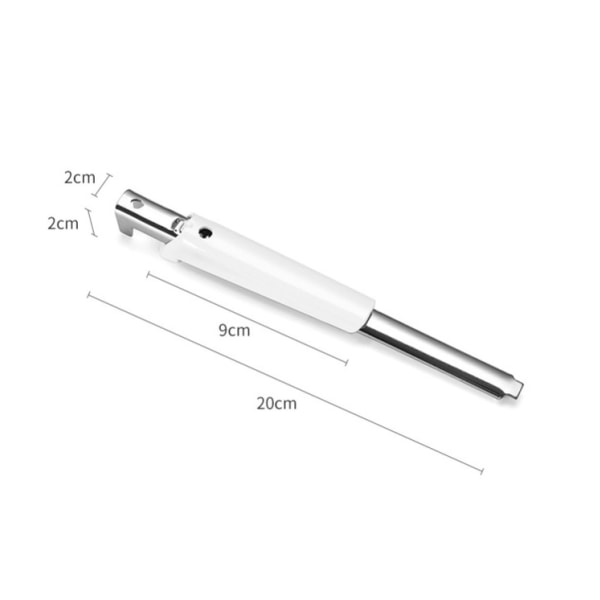 1 STK Hvit rustfritt stål justerbar boksåpner, multifunksjonell