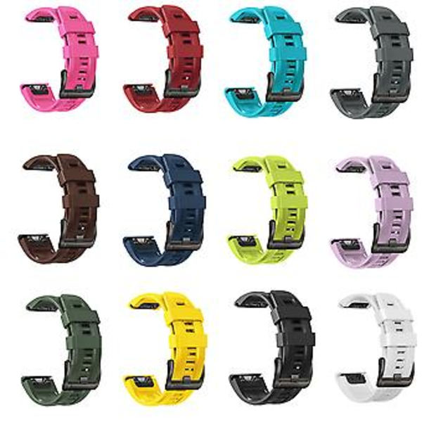 22mm Silikonrem til Garmin Approach S62 til Garmin Approach S62 (Pink)