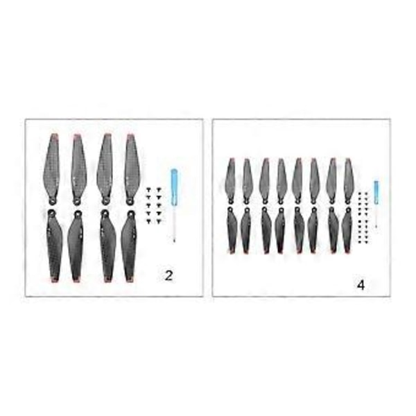 Dronin melunvaimennuspotkurit Mini 3 Pro -varaosia varten (4 kpl)