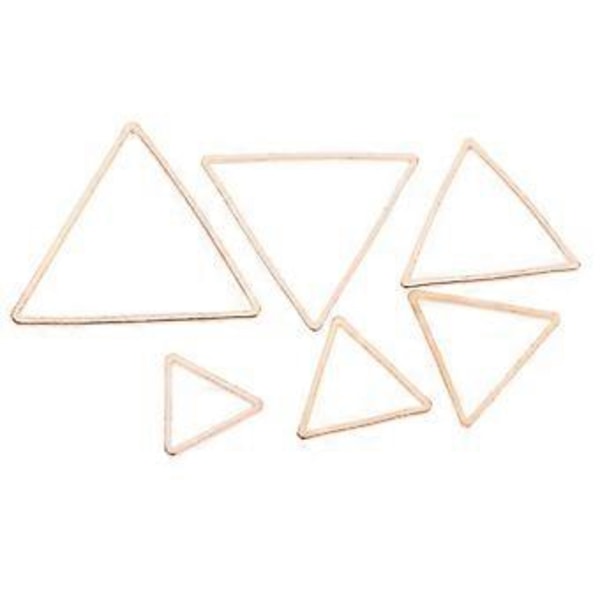 20 kpl Geometrisia Riippuvia Korvanappikorvakoruja Riipus DIY (Kultainen Kolmio 24mm)