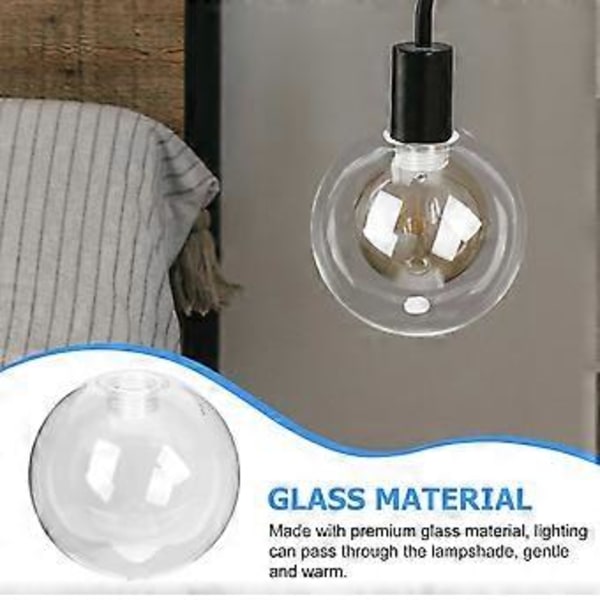 Glas Lampeskærm 100mm Globe Lysdæksel G9 Base Moderne Lampeskærm Tilbehør