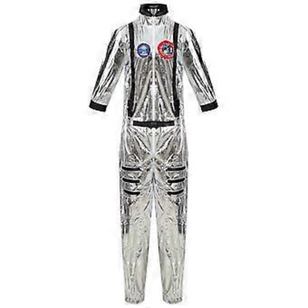 Rumdragt til rumfartsastronaut Cosplay Uniform til mænd og kvinder Halloween Karneval Performance Kostume (M Mænd)