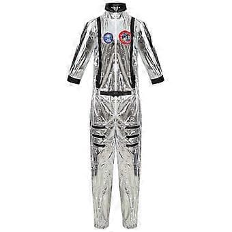 Rymdastronaut Cosplay Uniform Män Kvinnor Halloween Karneval Performance Kostym (L Herr)