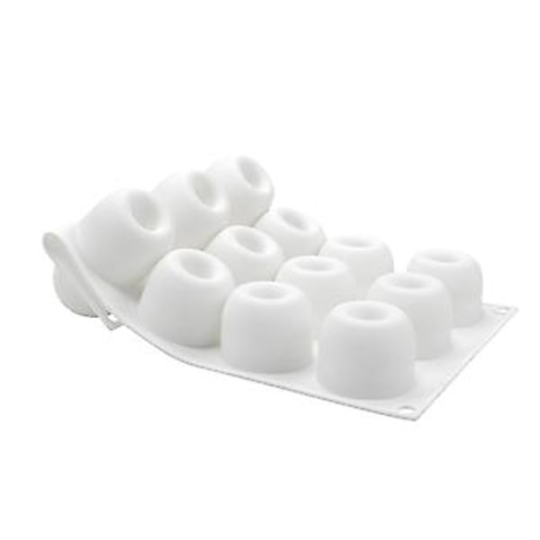 15 Hulrums Silikone Kageform til Chokolademousse Gelé Budding Kager