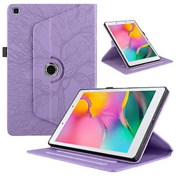 Lærtablettveske for Samsung Galaxy Tab A 8.0 2019 / T290 (Lilla)