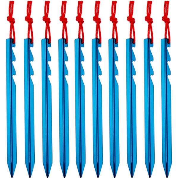 18cm Tältpinnar Aluminiumlegering Pinne Lättvikt Fixering Pinne 10 Pie