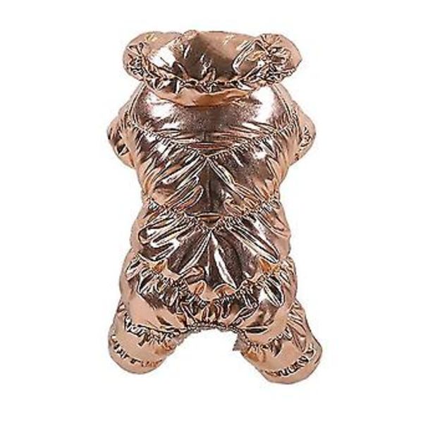 Hundkläder Vinter Fransk Bulldog Hundkläder För Liten Hund Bomullsstoppad Varm Outfit Jacka För Chihuahua Husdjurskläder Guld (XXL)