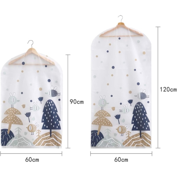 Klädskyddspåse, Andningsbara klädpåsar, 10-pack kostymöverdrag, F