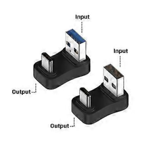 Universal USB C Hann til USB3.1 Hann Adapter Konverter 10Gbps Datahastighet Adapter Lader Data Konverter Tilbehør (A)