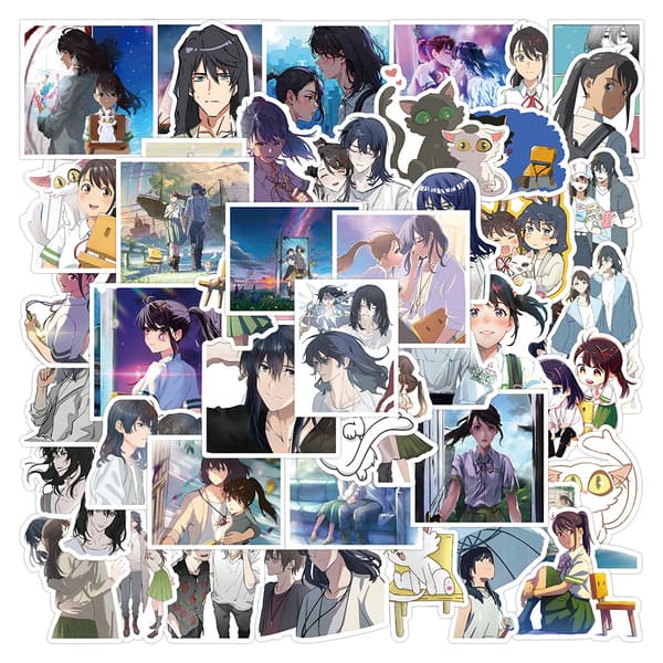 50 animerte klistremerker (stil 56)