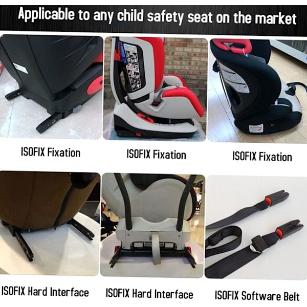 Universal ISOFIX Adapter Universal Bil Børnesæde Anker Anker F