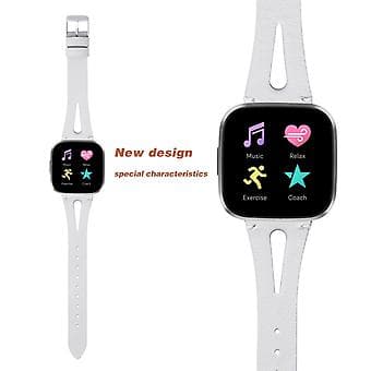 Fitbit Versa 2 -rannekkeelle, Fitbit Versa 2:lle (Valkoinen)
