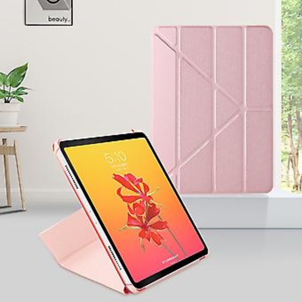 Lærveske for iPad Pro 11 tommer flerfarget/2020/2021 (Rosegull)