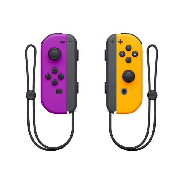 Nintendo Switch Joy Con Ja, Neon Lila och Neon Orange
