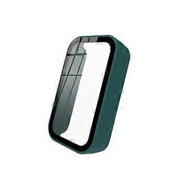 Hårdskaligt Härdat Glas Skärmskydd Fodral Bumper Cover för Readme Band Pro (Tallbarrsgrön)