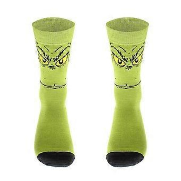 Julgrinch Mid-kalvsockor Unisex Herr & Dam Sockor Jul Vuxen Present (F)
