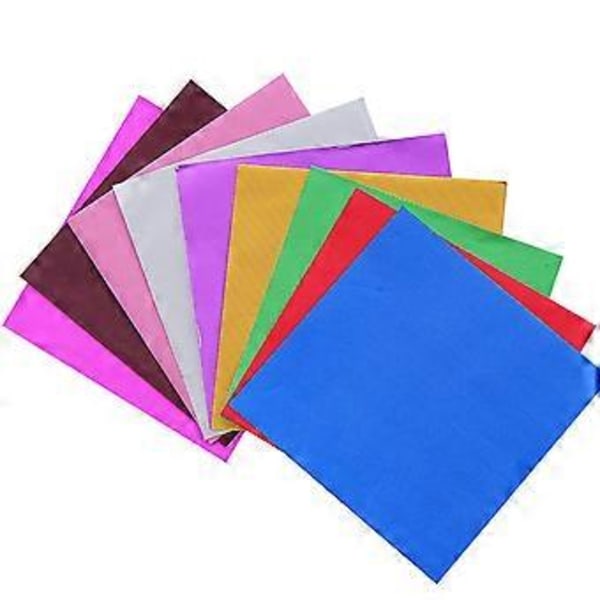 100 stk. 8 cm aluminiumsfolie chokolade slik indpakningspapir mademballage dekor (præget grøn)