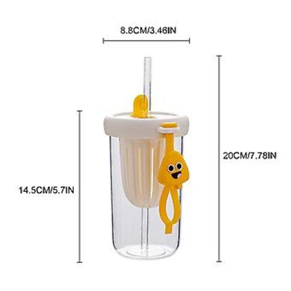 (20% ALENNUS!) 500ml Kannettava Vesipullo Pillillä Urheilu Juomapullo Tytölle Söpöt Mukit (Vihreä)