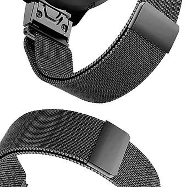Metallurrem i rustfritt stål til Garmin Fenix 5X (svart)