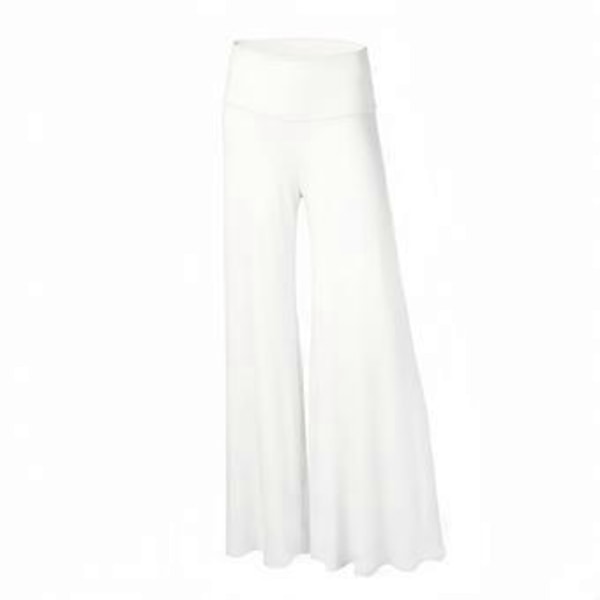 Dame Casual Bred Ben Palazzo Lounge Bukser (M Hvid)