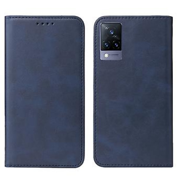 Läderfodral för vivo V21 5G (Blå)