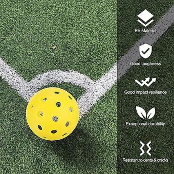 Pickleball-bollar för utomhus, 40 hål Pickleball USA Pickleball godkända (USAPA) Pickleball-bollar för inomhus- och utomhusidrott