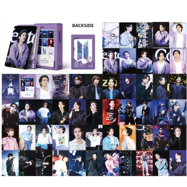 （Lilla）Kpop BTS-fotokort,BTS-fotokort 54 stk.,Kpop BTS Album Lomo-kort BTS Mini-fotokort til