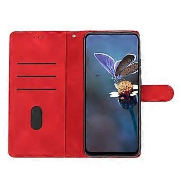 Kirsebærblomst PU-etui for Motorola Moto G42 (Rød)