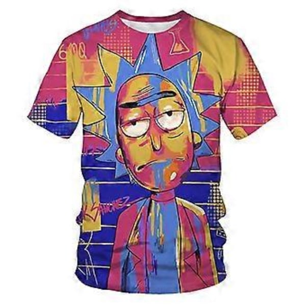 Rick Morty Billede 3D Digital Print Herre Børn T-Shirt -NMAOV(140 9T-10T F883)
