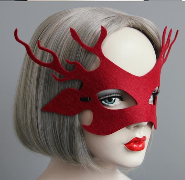 Maske til kvinder til karneval, dansefest, halvmaske H