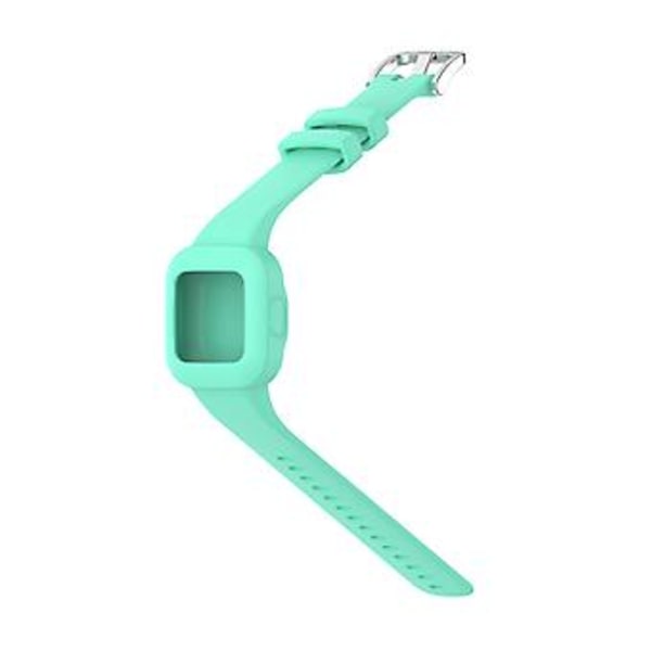 Silicone armbånd i ren farve til Garmin Vivofit JR3 (Teal)