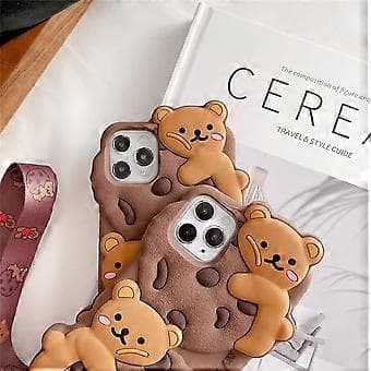 iPhone 13 Pro Max Deksel Cookie Bear Myk Silikon