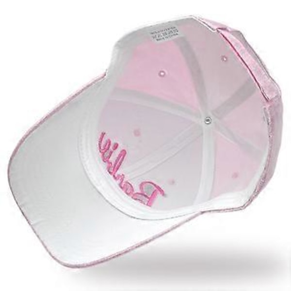 Dam & Flickor Barbie Laser Basebollkeps Sommar Höst Rosa Bokstav Broderad Justerbar Snapback Hatt (Rosa)