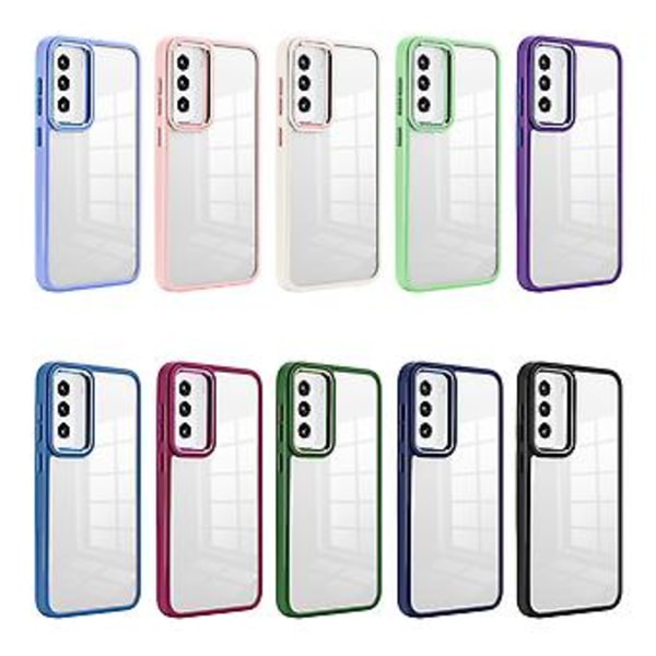 Klar akrylmyk TPU-etui for Samsung Galaxy S23 5G (Sierra Blue)