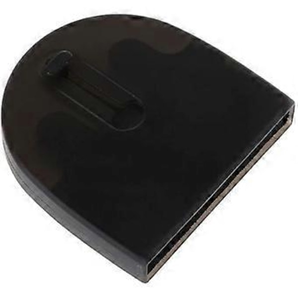 Halvsirkel Skjermbørste Uttrekkbar Tastaturbørste Vinyl Rengjøringsbørste 5.5x5.4x1cm, Svart