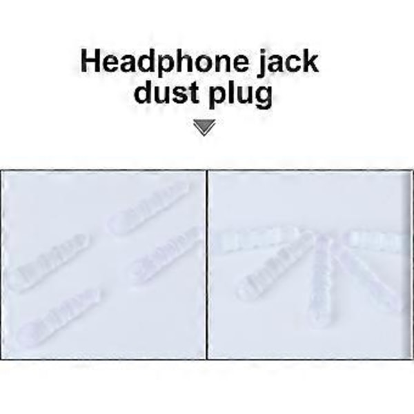 100 st 3,5 mm Jack Dammskydd Hörlursstopp Cartoon Mobiltelefon Charm För iPhone X/ 8/ 7/ 6s/ 6 Plus/ Air 2/ mini 3/ Galaxy S8 S7 S6 Edge/ LG/ Ne