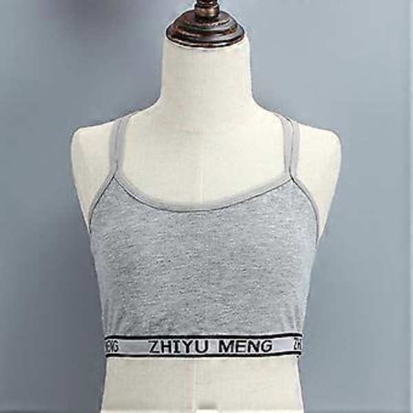 Flickor Stretchbomulls-Bralette 4-pack, Studentväst-BH, Full Cup, Andningsbar BH med Vaddering, Tränings-Sport-BH (rosa)