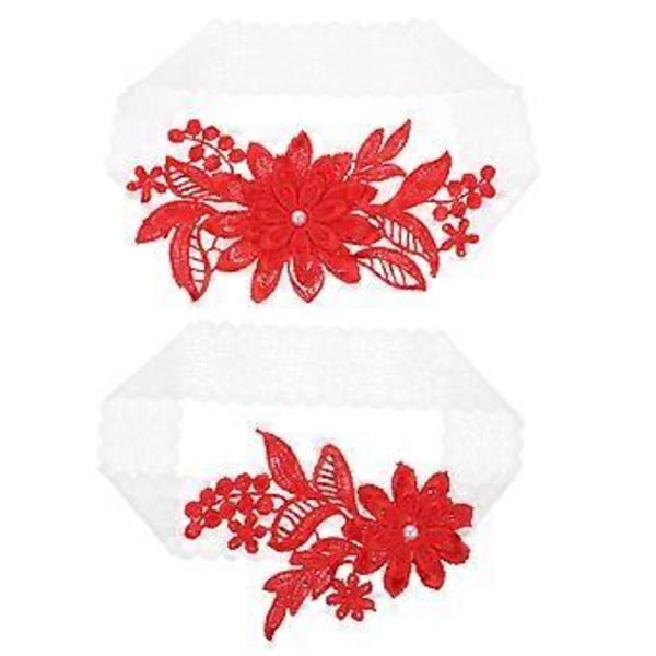 1 Set Elastisk Strumpeband för Brud Spets Strumpeband Bröllop Strumpeband Brud Lår Strumpeband