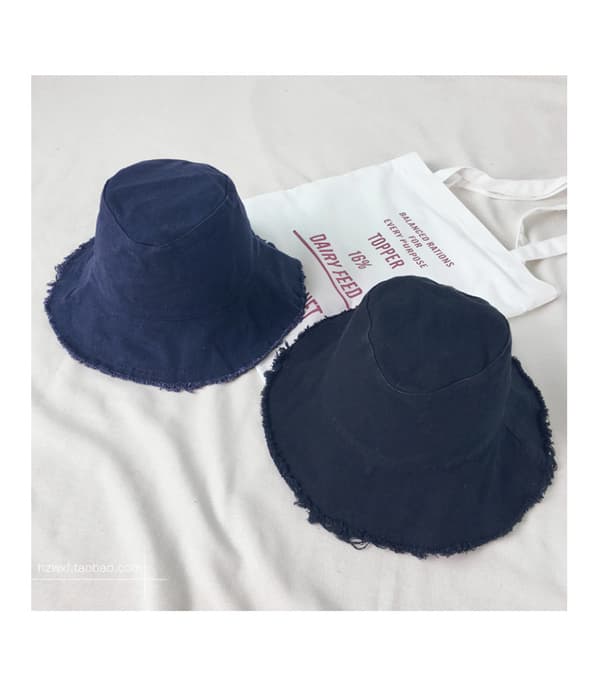 Solhatte til kvinder sommer casual bredskygget bomulds spand hat strand