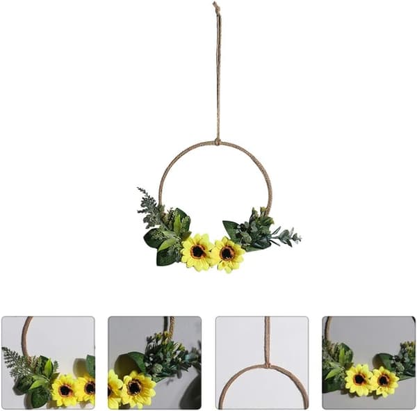 45 cm Hengende Solsikkekrans Dørkrans Blomst Sommerdør