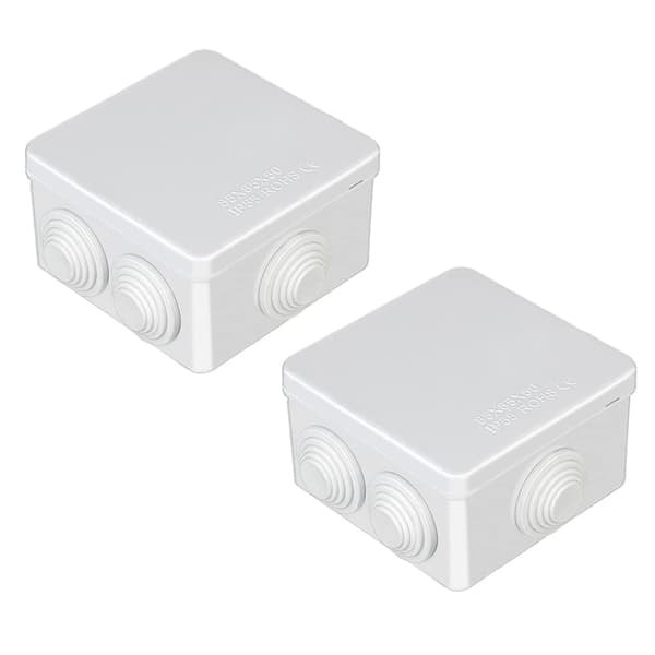 2x IP55 vedenpitävä liitäntälaatikko, IP55 pöly- ja vedenpitävä El