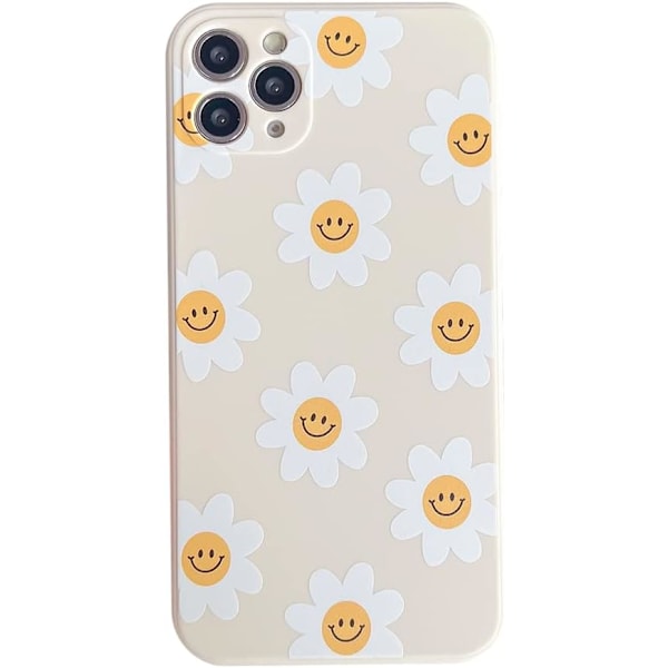 Solrosleende Söt Blommobilfodral för Apple iPhone 11 Pro 5.