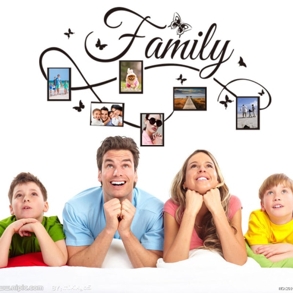 Stickers Autocollants Muraux Family Photo Avec Cadre Photos pou